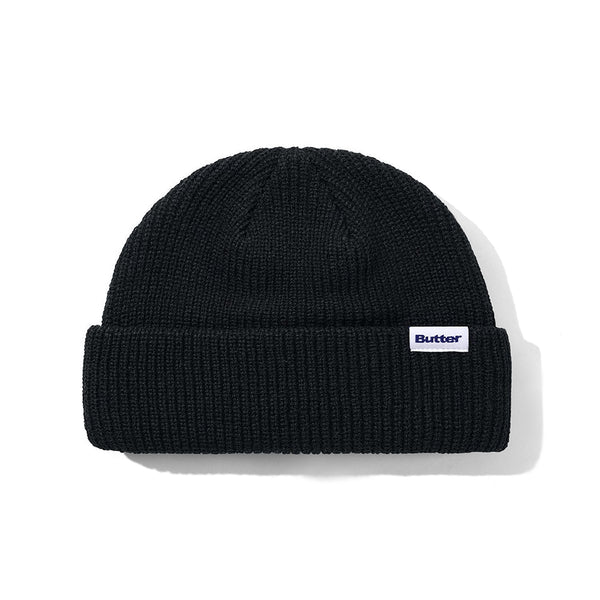 Butter Wharfie Beanie Bonnet - Black - Streetart.fr